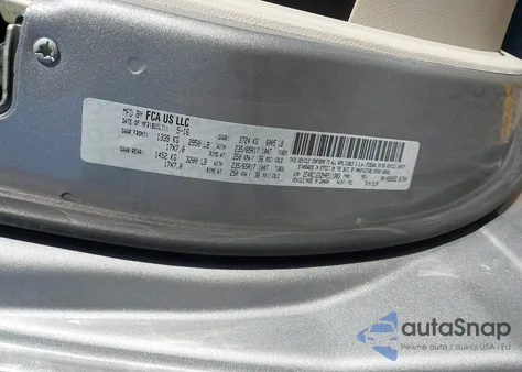 2017 Chrysler Pacifica Touring-L Plus z USA, uszkodzony, nr VIN 2C4RC1EG2HR511883